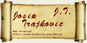 Josip Trajković vizit kartica